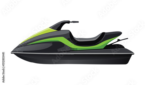Green Speedboat Water Adventure Sport