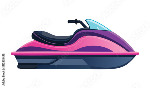 Pink Jet Ski Personal Watercraft