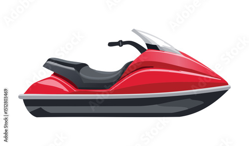 Red Black Jet Ski