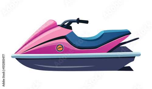 Pink Jet Ski Personal Watercraft