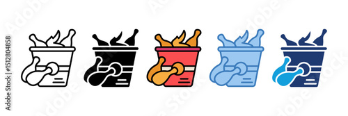 Fried Chicken Icon Element For Design