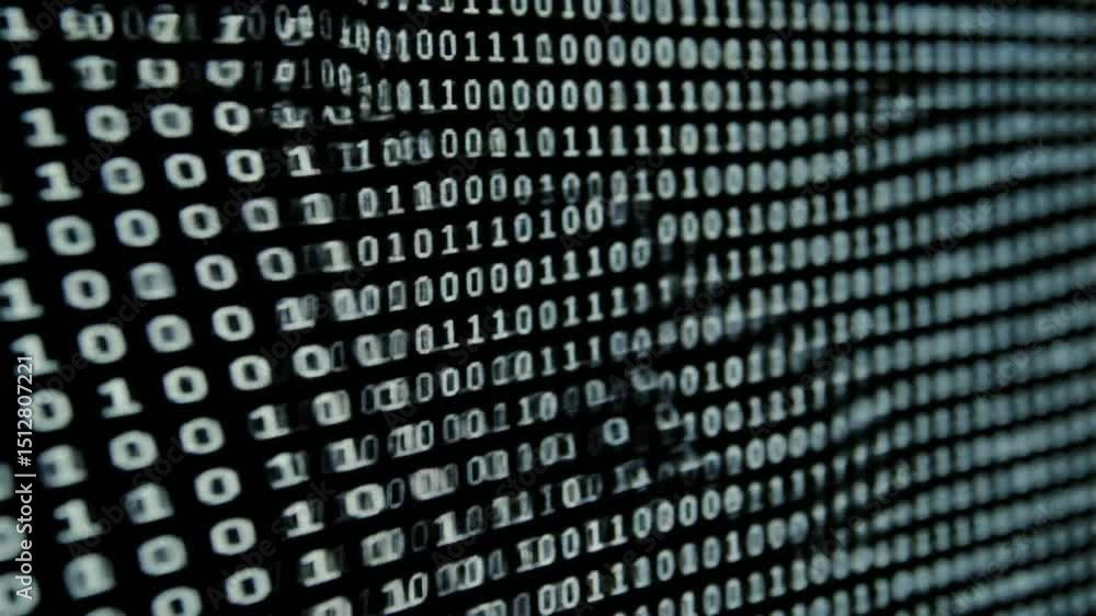 Abstract Binary Code Digital Data Stream Visualization Abstract Binary Code Digital Data Stream Visualization
