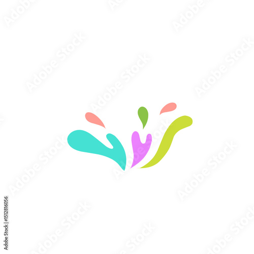 colorful splash elements