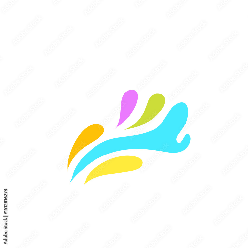 Fototapeta premium colorful splash elements