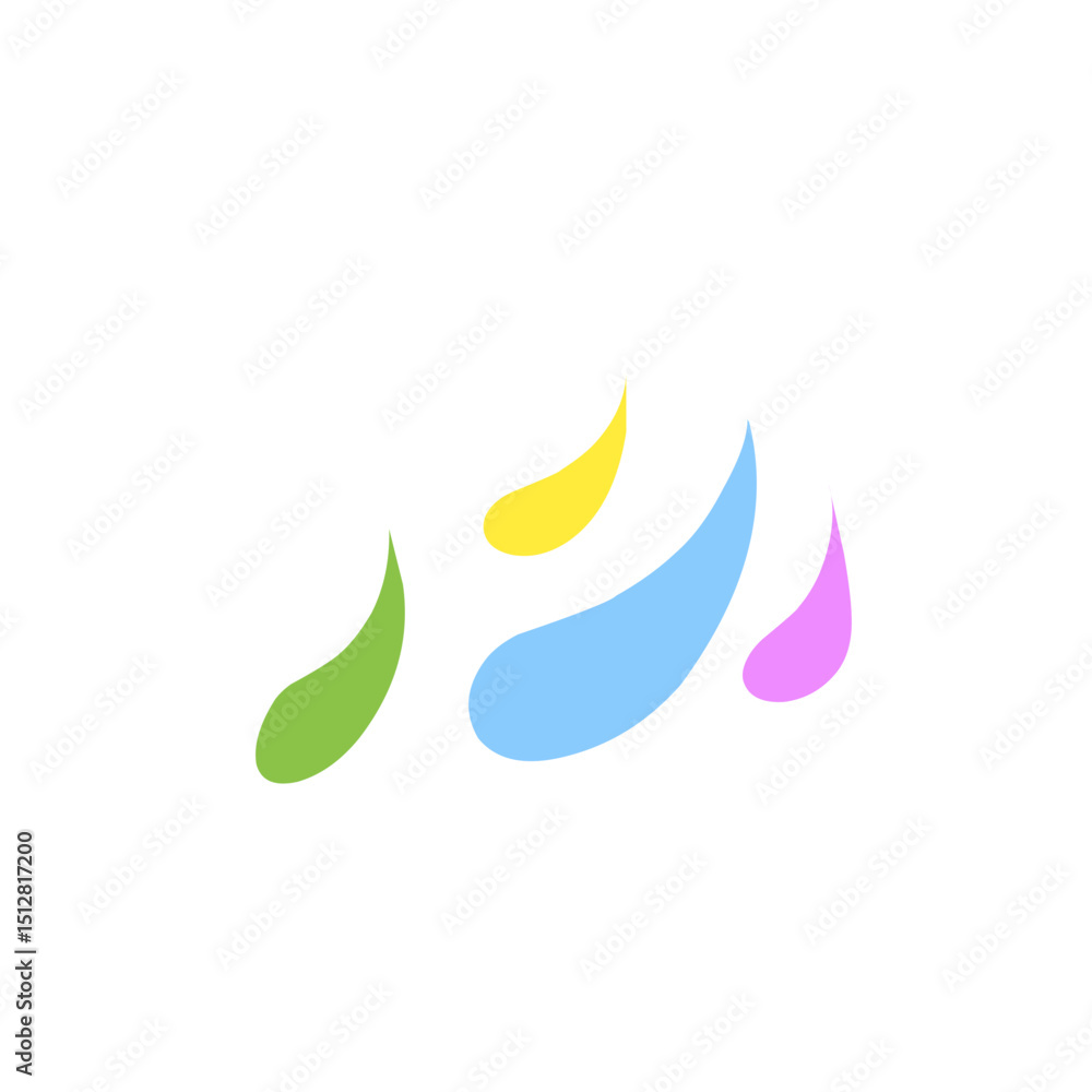 colorful splash elements colorful splash elements