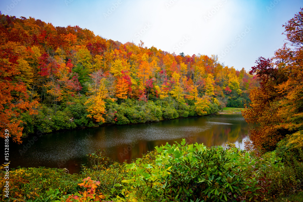 Obraz premium autumn along the Blue Ridge Parkway 