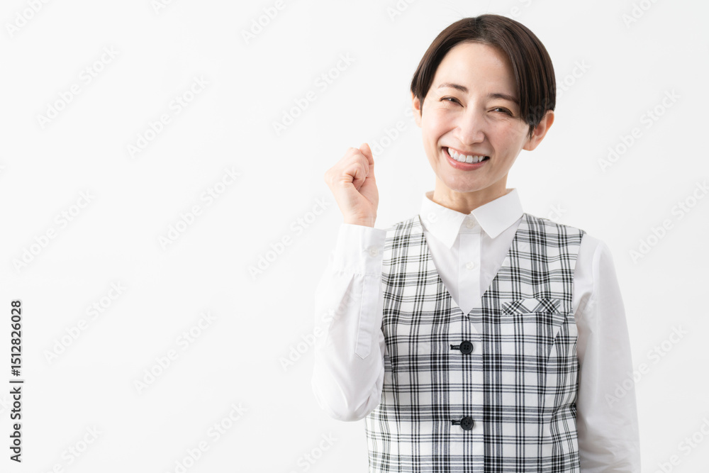 事務制服を着た若い女性 ビジネスイメージ. 事務制服を着た若い女性 ビジネスイメージ.