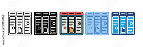 Kanban Board Icon Element For Design