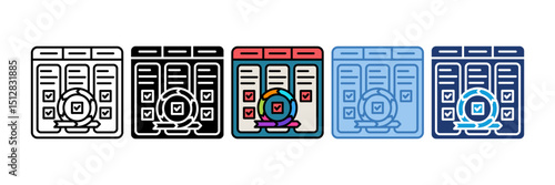 Scrum Board Icon Element For Design
