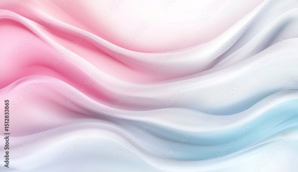 Obraz premium Soft, flowing pastel waves