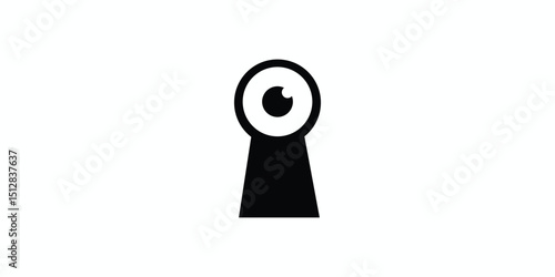 Unique and modern key witness logo design