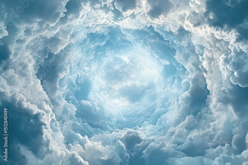 Wallpaper Mural Vast, swirling clouds, light-filled center Torontodigital.ca