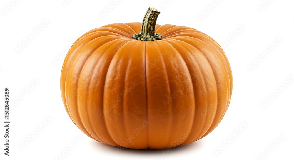 Vibrant Orange Pumpkin A Perfect Autumn Symbol