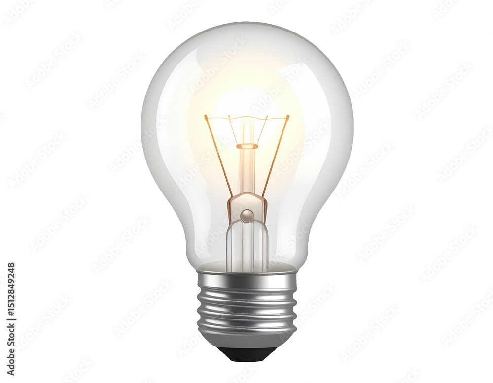 Realistic Light Bulb Glow PNG Realistic Light Bulb Glow PNG