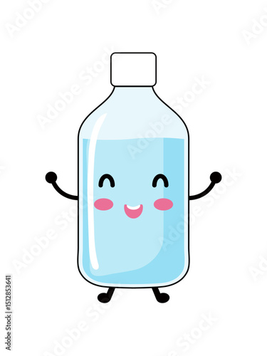 ペットボトル水の笑顔のキャラクター