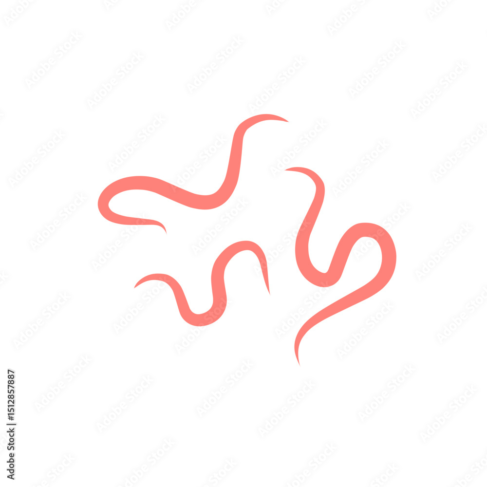 Fototapeta premium intestinal parasitic worms