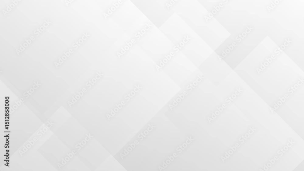 Modern abstract white gradient square looping motion 4k background seamless animated
