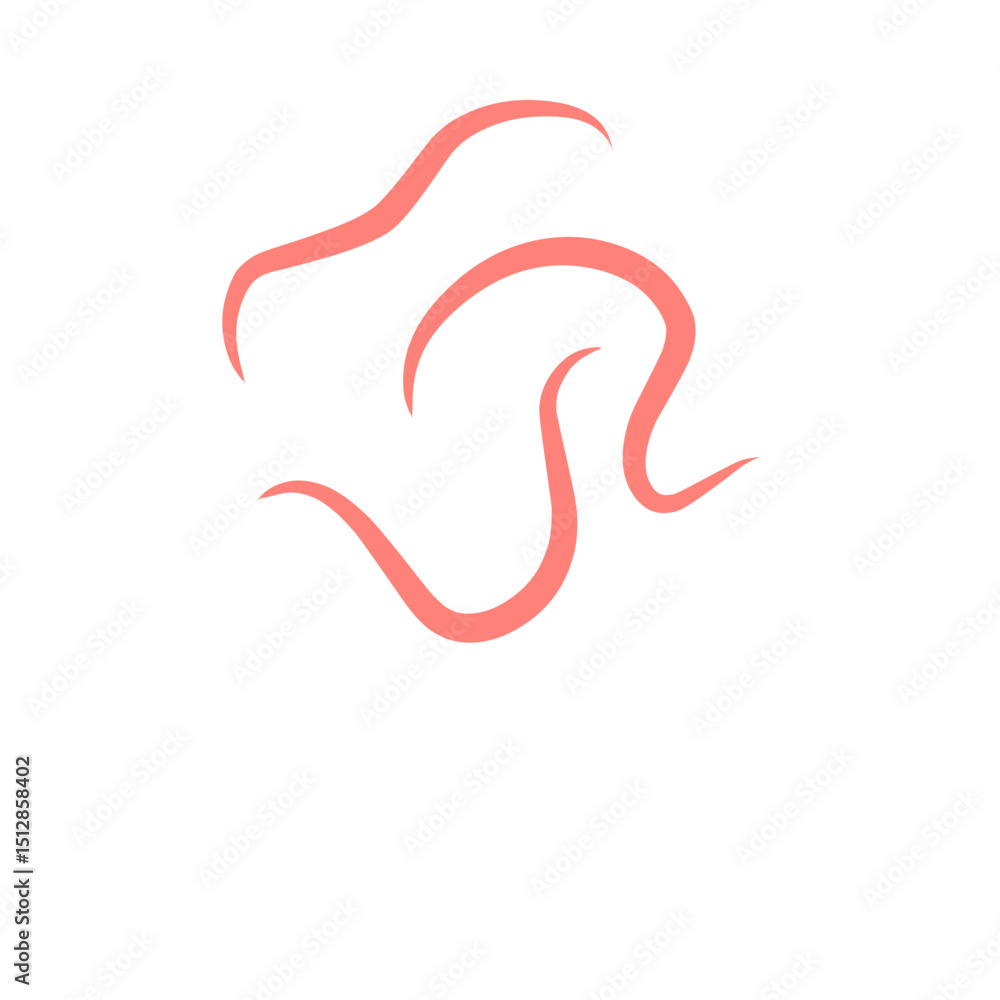 Obraz premium intestinal parasitic worms