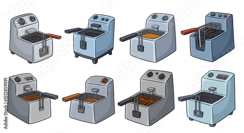 Professional Deep Fryer Appliance Set - Kitchen Equipment