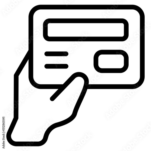 Credit card Line Icon