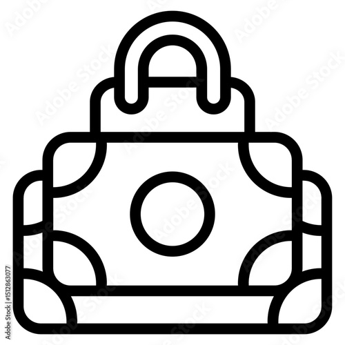 Money for shop Line Icon