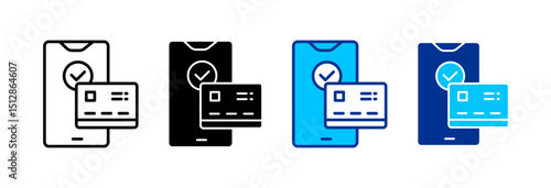 Correct Icon Set Multiple Style Vector Illustration