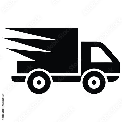 Fast Shipping Delivery Truck Icon