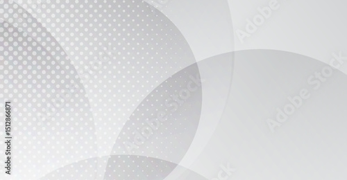 Sophisticated Gray Background with Halftone Dots and Overlapping Translucent Circles for Modern Minimalist Design Projects and Presentations