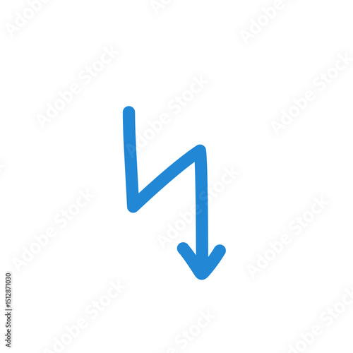 blue arrow icon