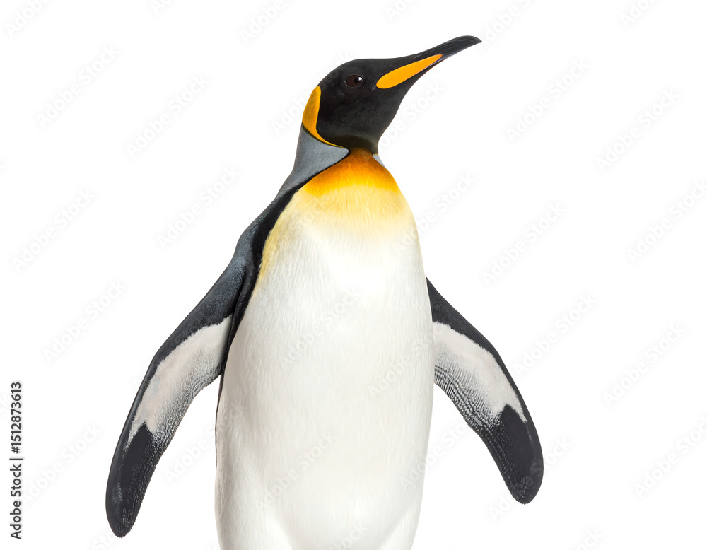 Obraz premium A king penguin showcasing its unique features.