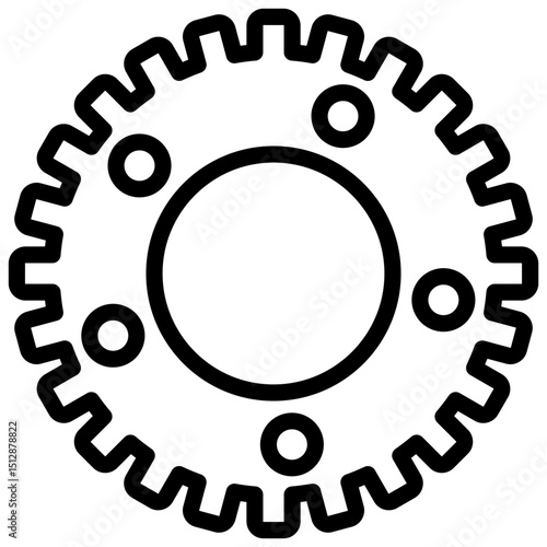Gear line icon
