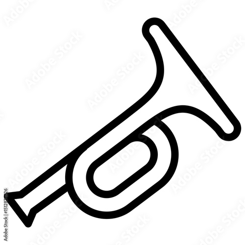 Horn line icon