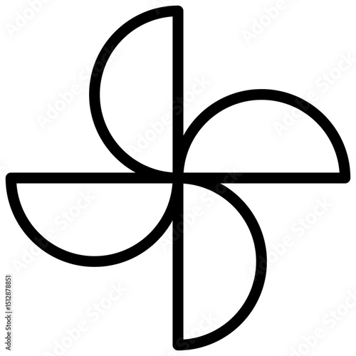 Air conditioning line icon