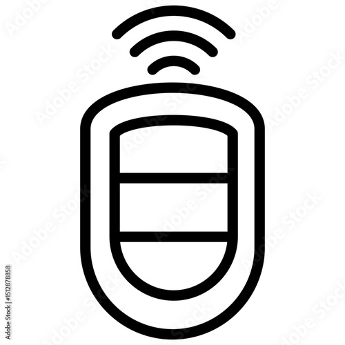 Car key line icon
