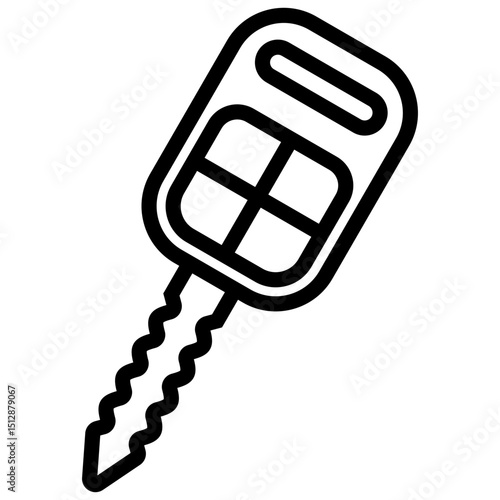 Car key line icon