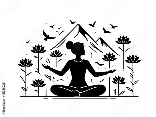yoga in the lotus
