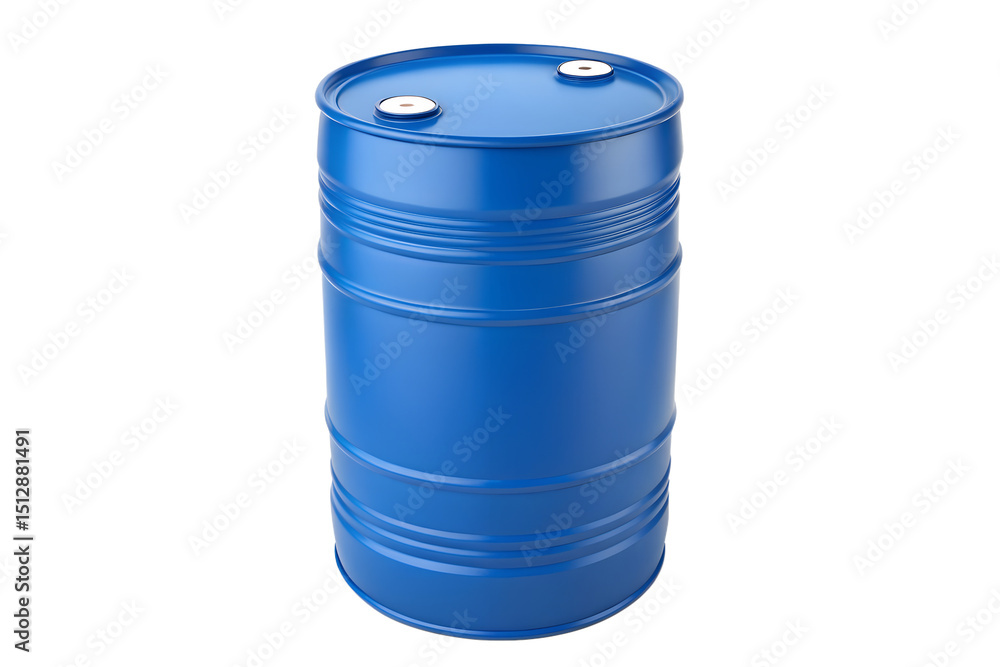 Industrial Blue Metal Drum 55 Gallon Steel Barrel Container Industrial Blue Metal Drum 55 Gallon Steel Barrel Container