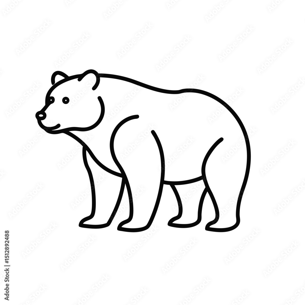 Fototapeta premium polar bear vector