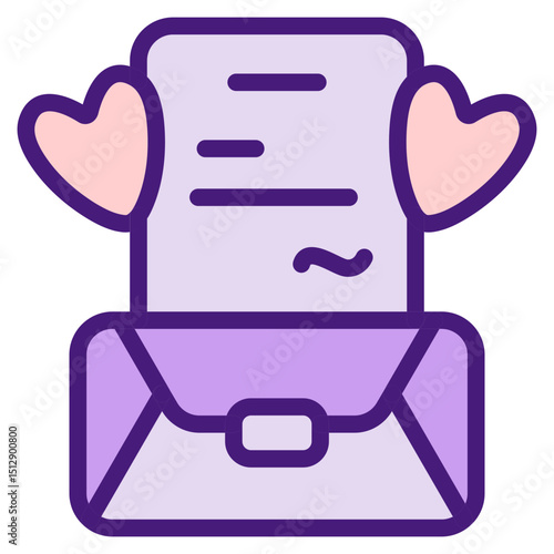 Mom Letter Flat Icon