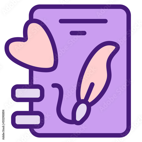 Mom Poetry Flat Icon