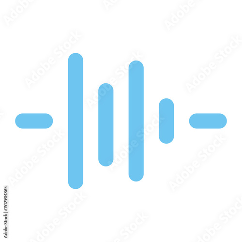 sound waves icon for illustration