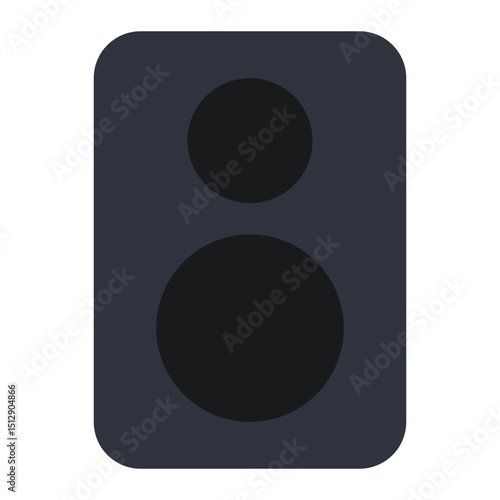 audio system icon for illustration