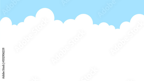 入道雲の背景フレーム