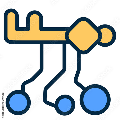 Key Security Flat Icon