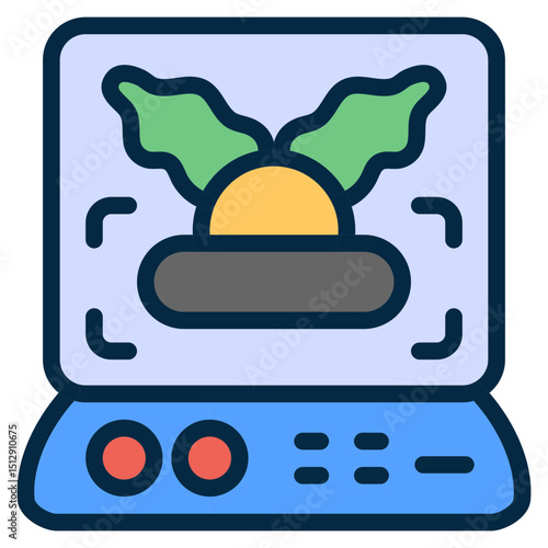 Plant Monitor Flat Icon