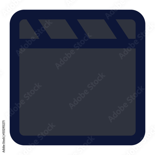 clapperboard icon for illustration