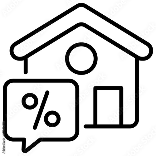 Mortgage Outline Icon