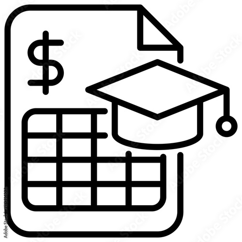 Tuition Outline Icon