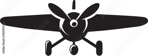 propeller plane vector art