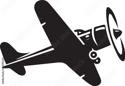 propeller plane vector art